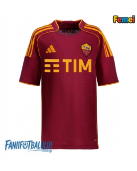 AS Roma Tricou Fotbal Replică 2025-26 Femei Acasa